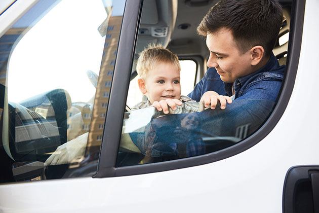 car seat in a single cab truck